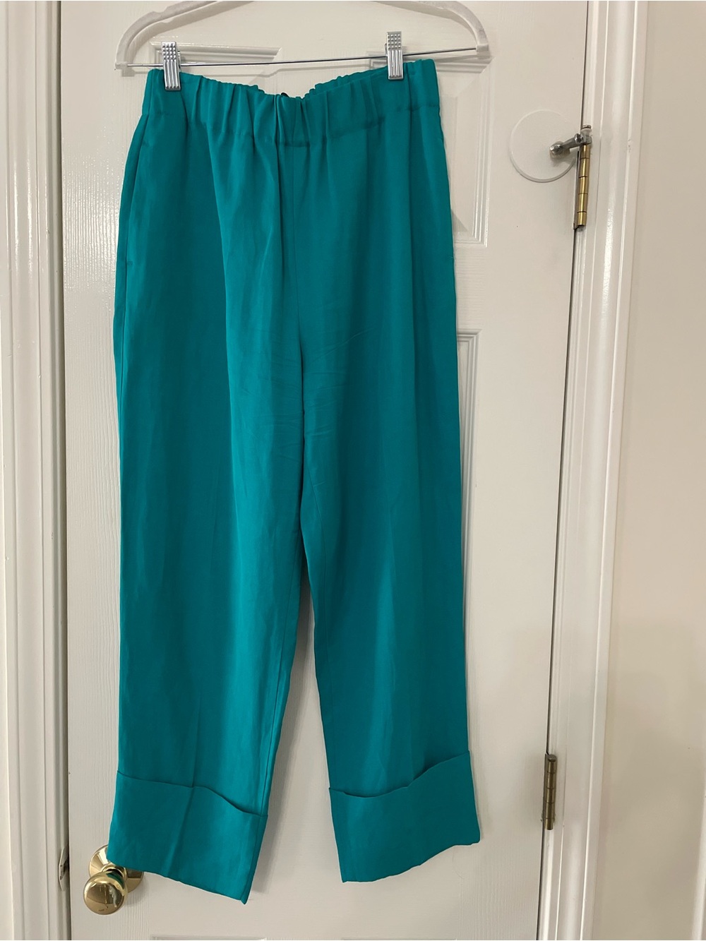 Zara Teal Wide Leg Pants